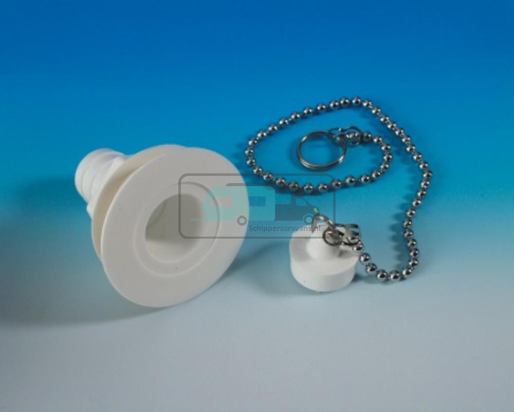 Afvoerplug Recht 19mm Compleet