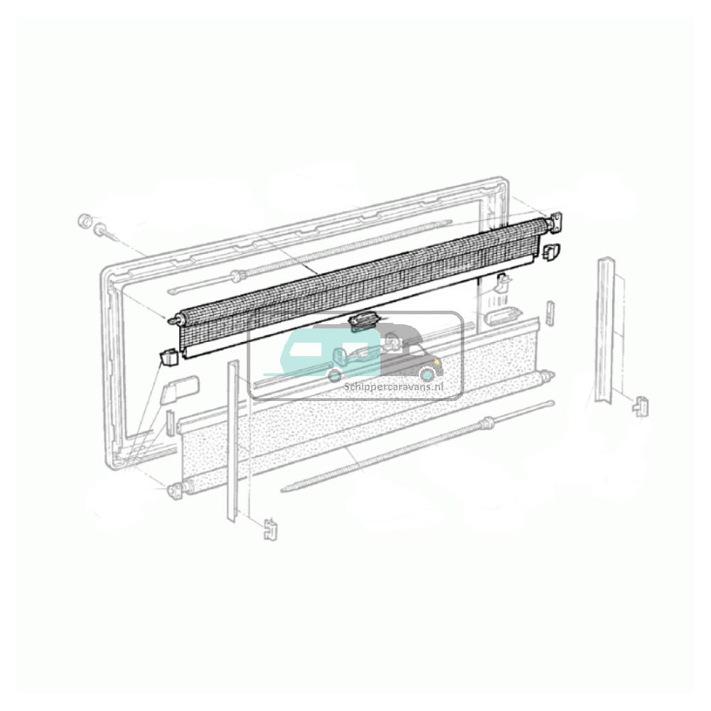 Dometic S3, S4 Vliegenrollo 145x70