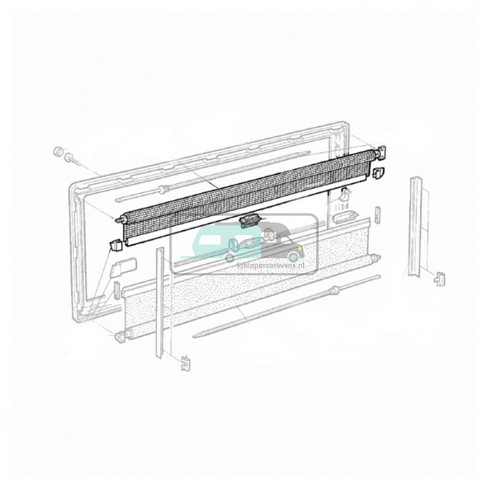 Dometic S3, S4 Vliegenrollo 60x60