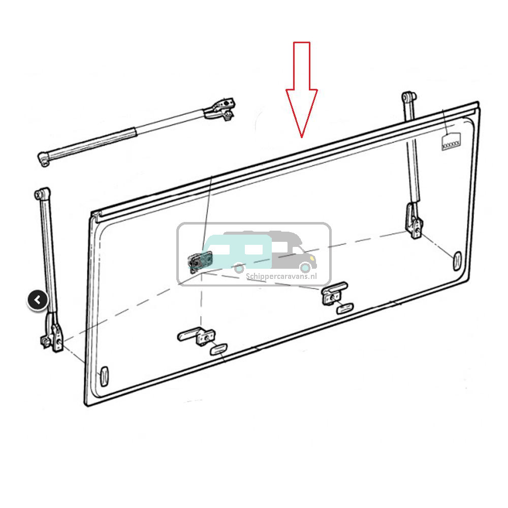 Dometic S4/S5 Kader zonder Raam 70x45