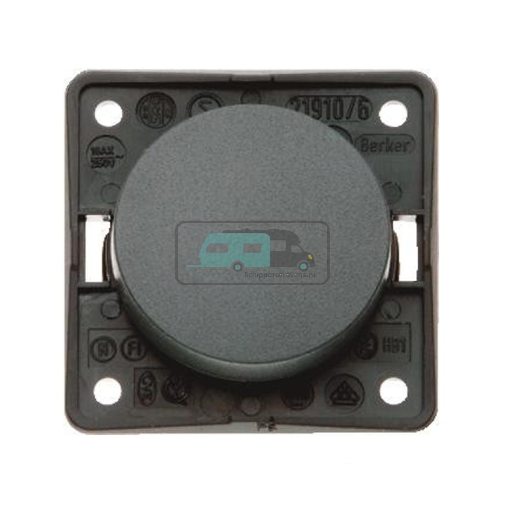 Berker Aan/Uitschakelaar Flow/Pure Inbouw Antraciet Mat 230V