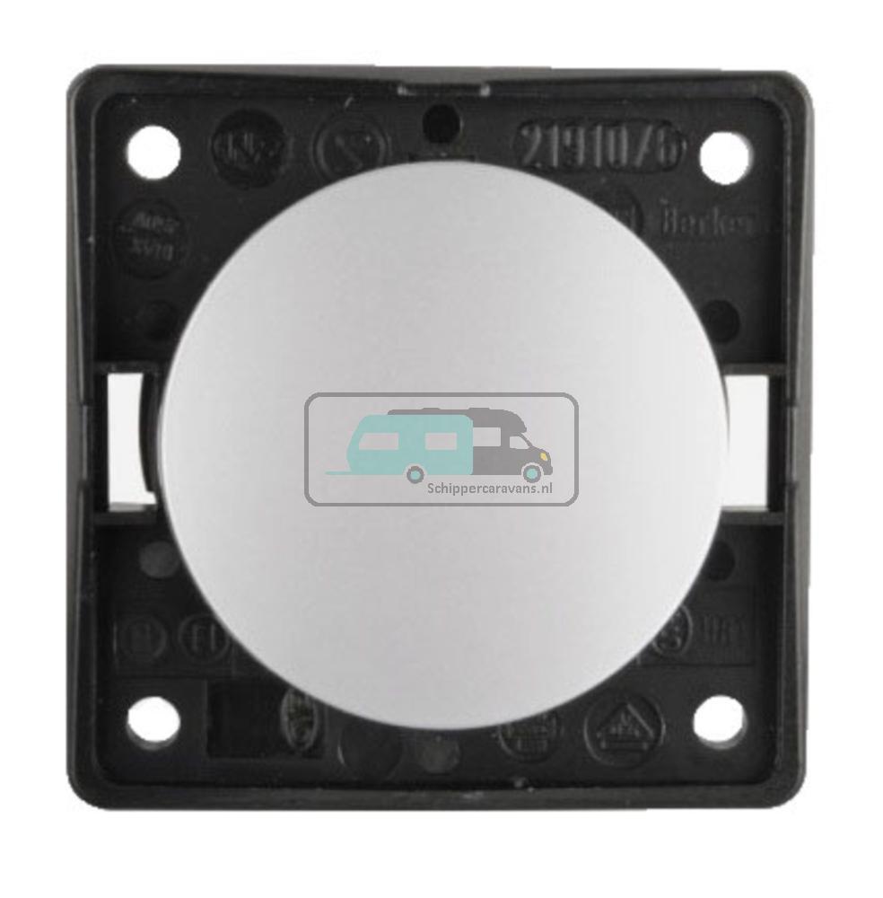 Berker Aan/Uitschakelaar Flow/Pure Inbouw Chroom Mat 230V