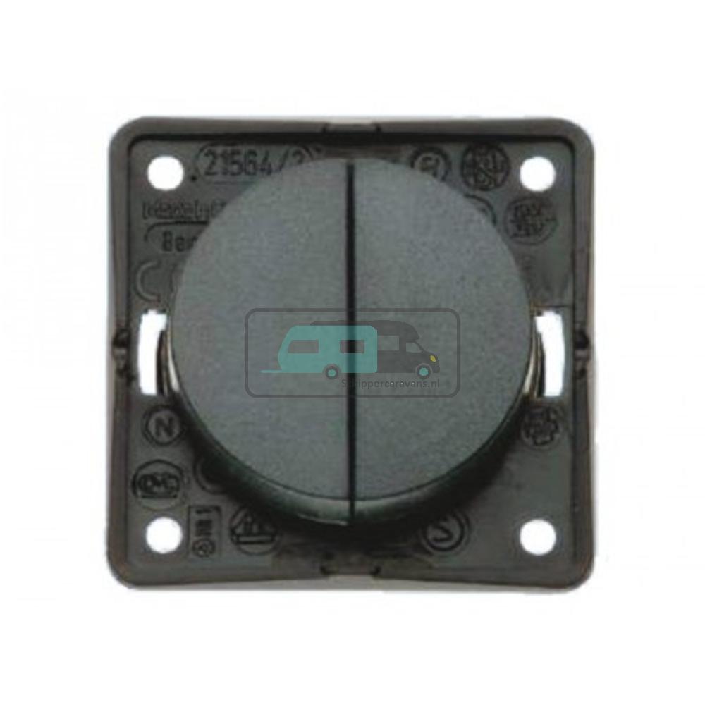 Berker Serieschakelaar Flow/Pure Inbouw Antraciet Mat