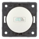 Berker Aan/Uitschakelaar Flow/Pure Inbouw RVS Mat 230V