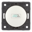 Berker Aan/Uitschakelaar Flow/Pure Inbouw RVS Mat 230V