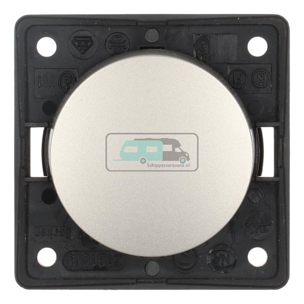 Berker Impulsschakelaar Flow/Pure Inbouw RVS Mat