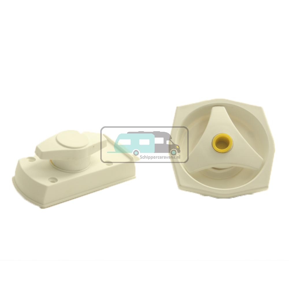 Deurslot Rond FF2 zonder Cilinder Rechts Wit