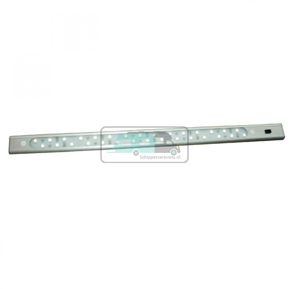 30 LED Bar 50cm alu, Wit 4100K,  sensor schak.