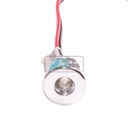 Inbouwspot Mini Chroom 18mm Blauw Licht