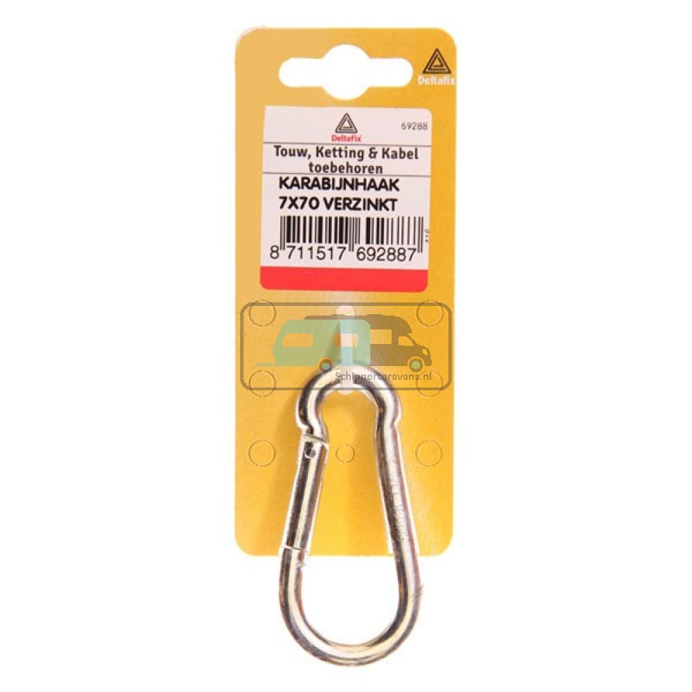 Deltafix Karabijnhaak Verzinkt 60mm 1st