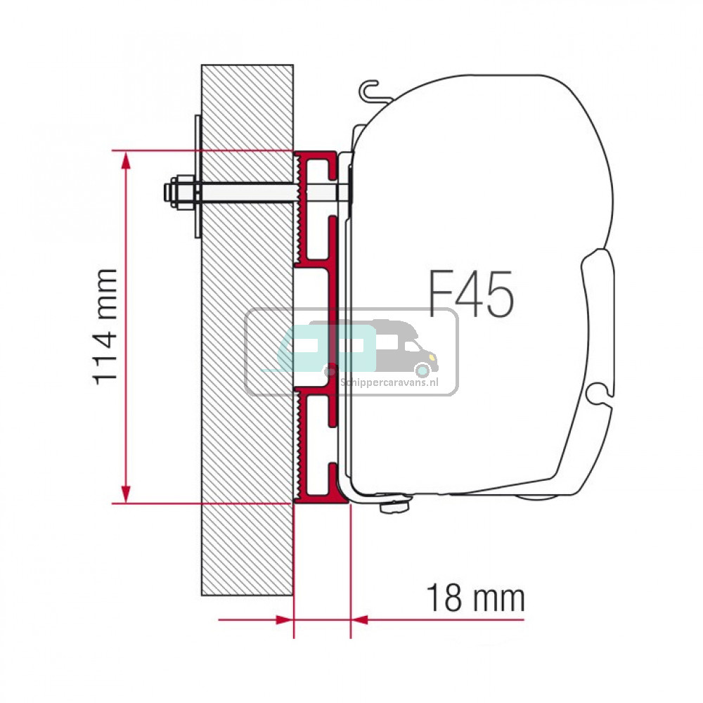 Fiamma Adapter D 120 F45