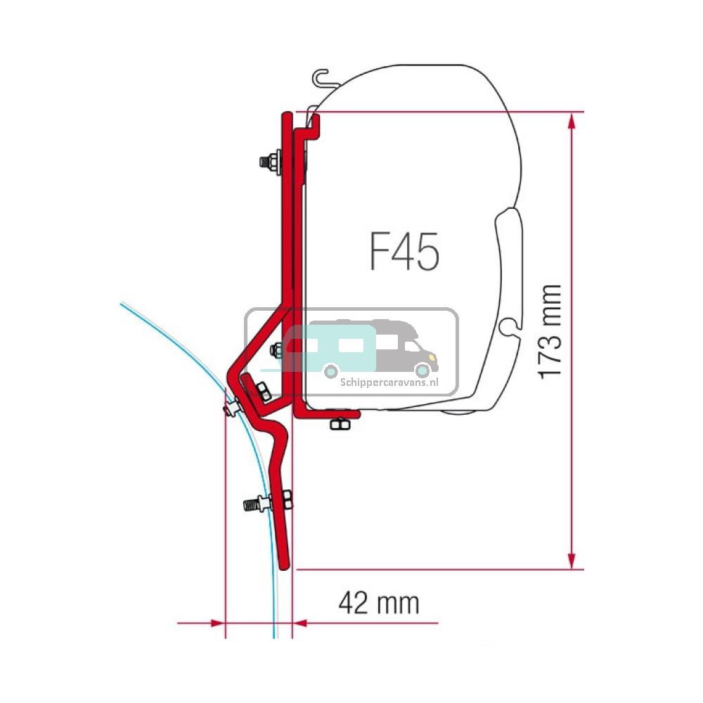 Fiamma Ducato<1994/Renault Master >03/1998 Kit H1/H2 F45