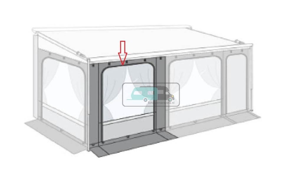 Fiamma Voorwand Paneel 200 F45/F80L