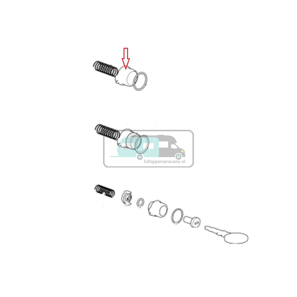 Thetford Serviceluik 3 Drukknop Zwart-27