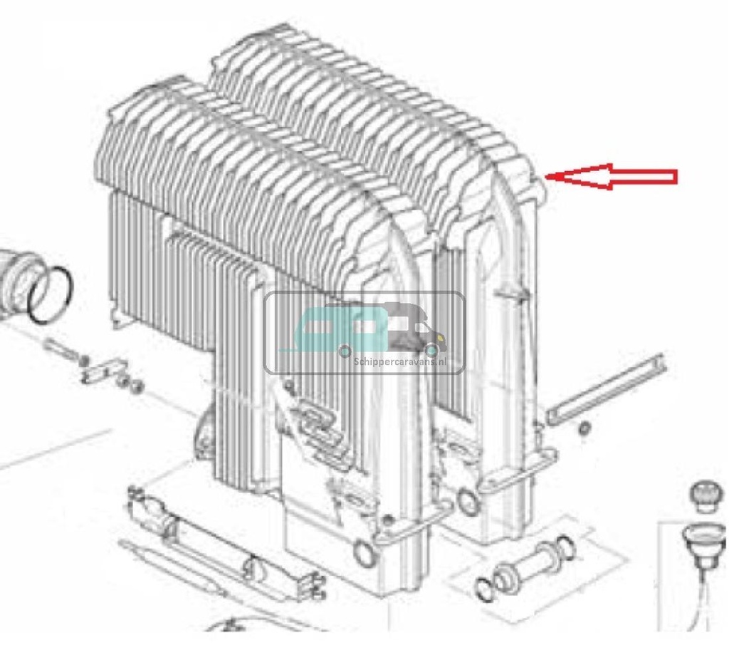 Truma S5004 Warmtewisselaar