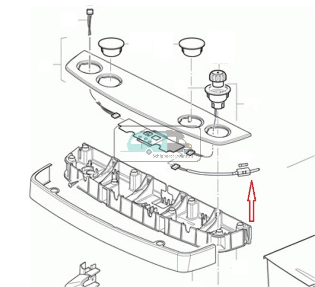 Truma Kabel CI met Zekeringhouder 1.5mtr S3004/S5004