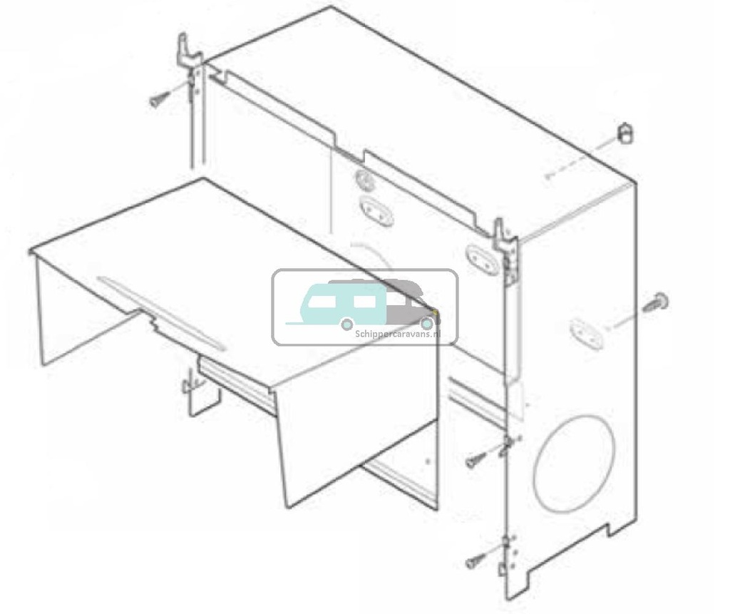 (31)Inbouwkast compleet