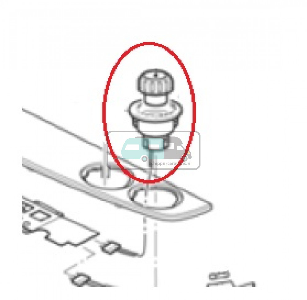 Truma Knop Chroom S3004/S5004