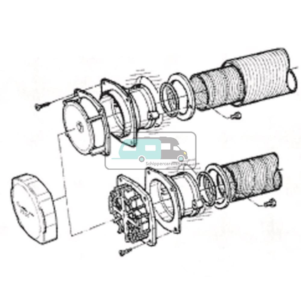 Truma Wandschoorsteenset Kort S2200