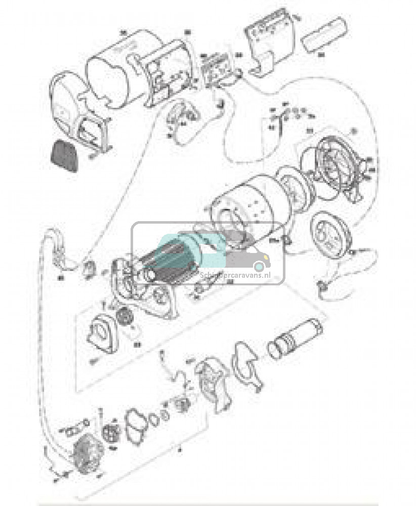 (04)Branderunit compleet. Diesel uitvoering.