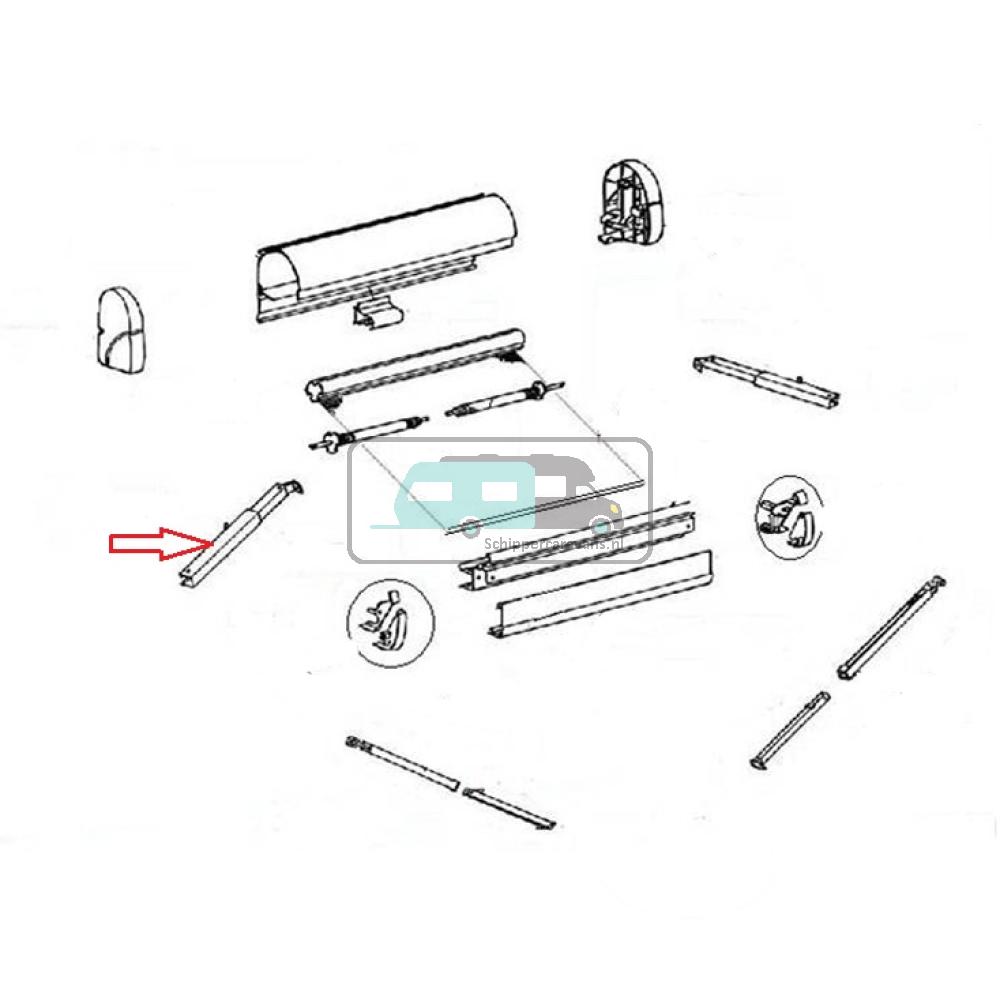 Thule Rafter Arm Assy LH 2000 2.60