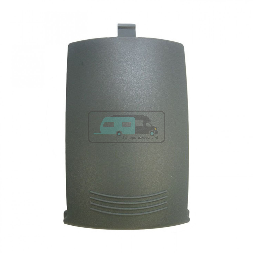 (15)Batterijdeksel afstandsbediening grijs.