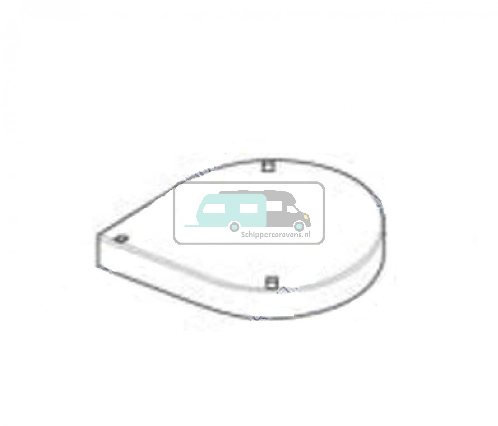 (13)Deksel bovenzijde boiler type BR3.