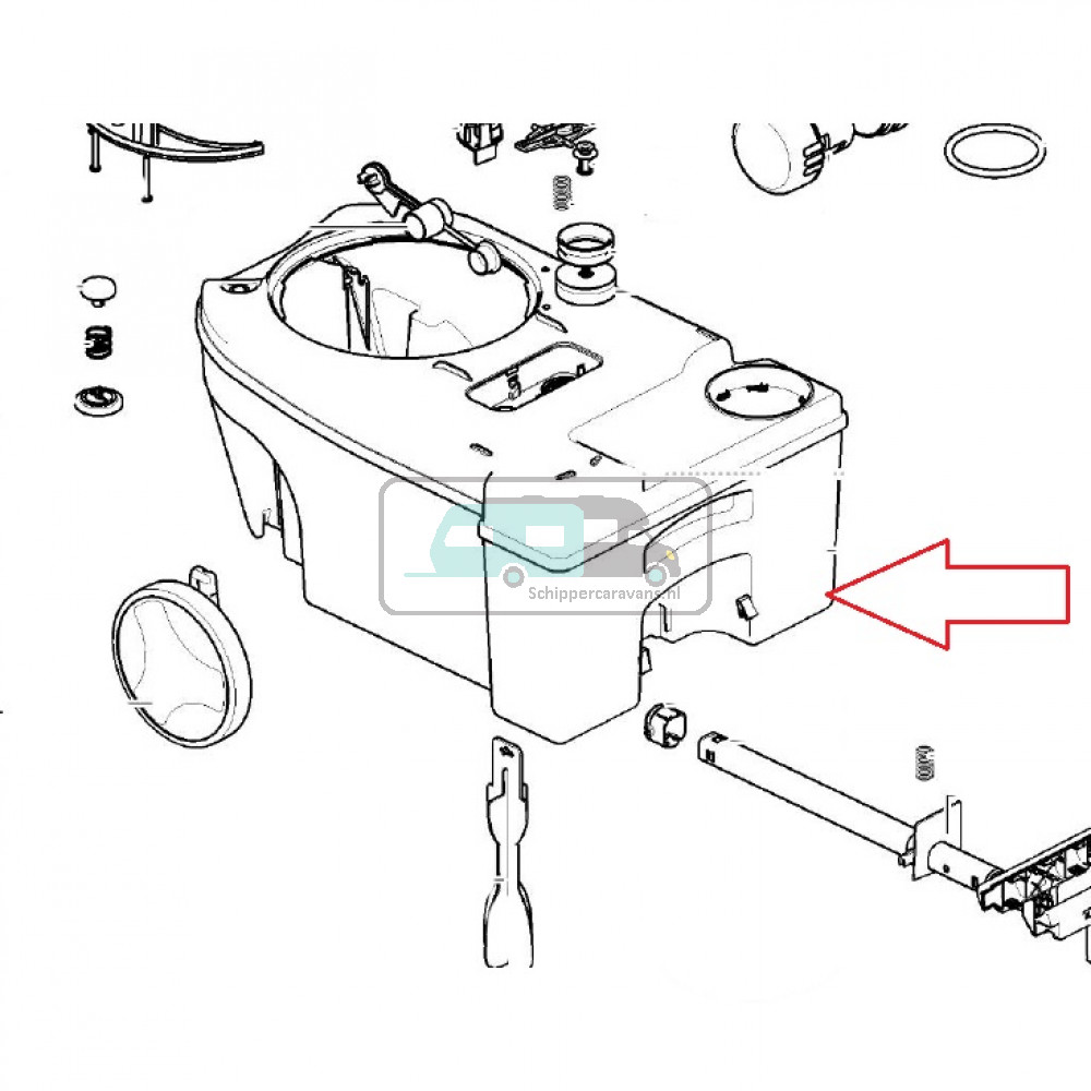 Thetford C250/260 Waste Holding Tank Pump Out 