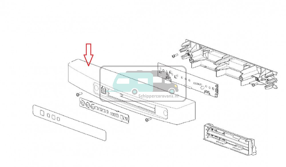 Thetford Koelkast N3150 Bedieningsdisplay Rechtsdraaiend