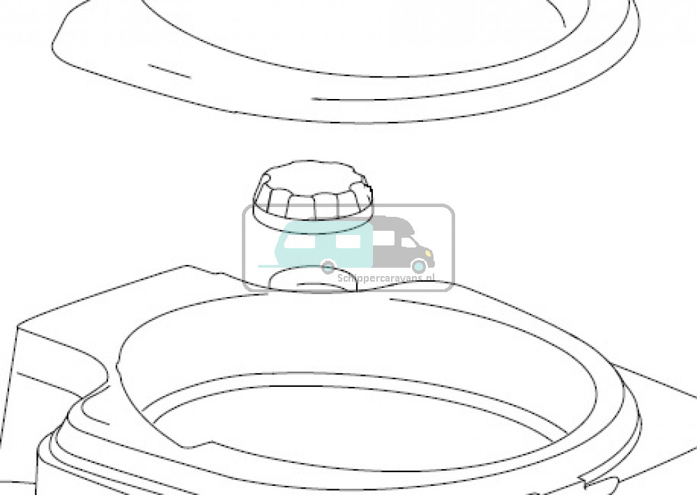 Thetford SPP waterfill cap Qube 145/ 165