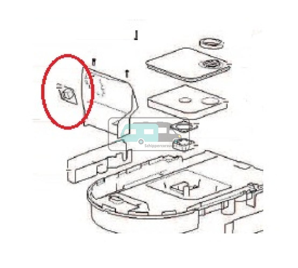 Reed switch single level