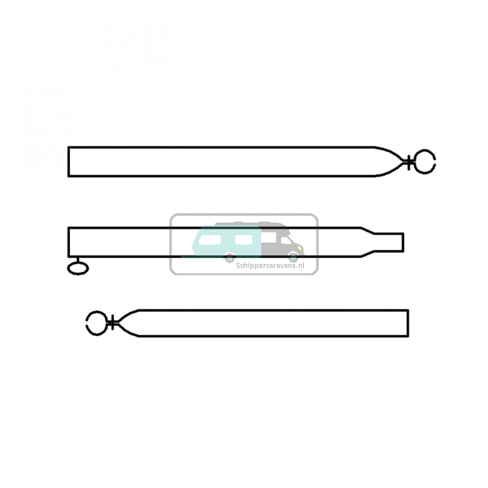 Campking Verandastang 25/22mm 120-200 cm Aluminum