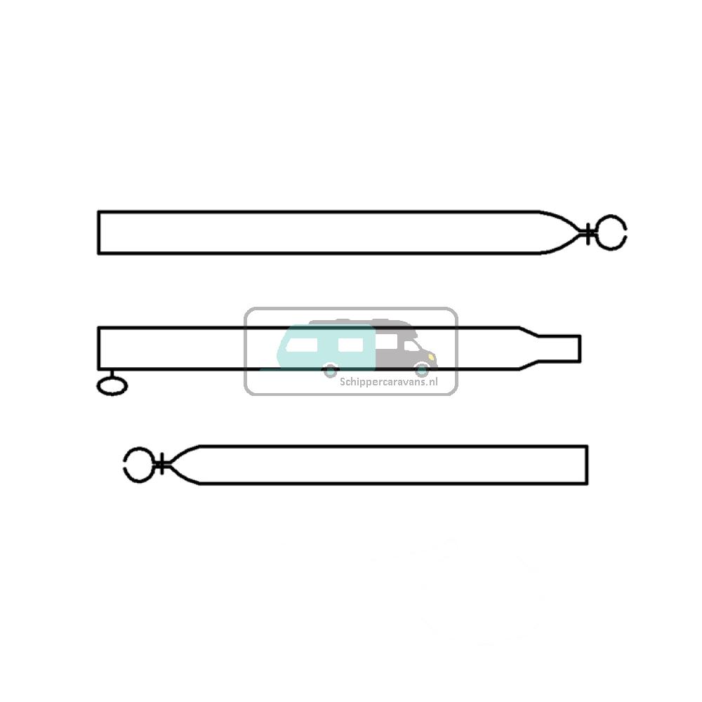 Campking Verandastang 25/22mm 120-200 cm Aluminum