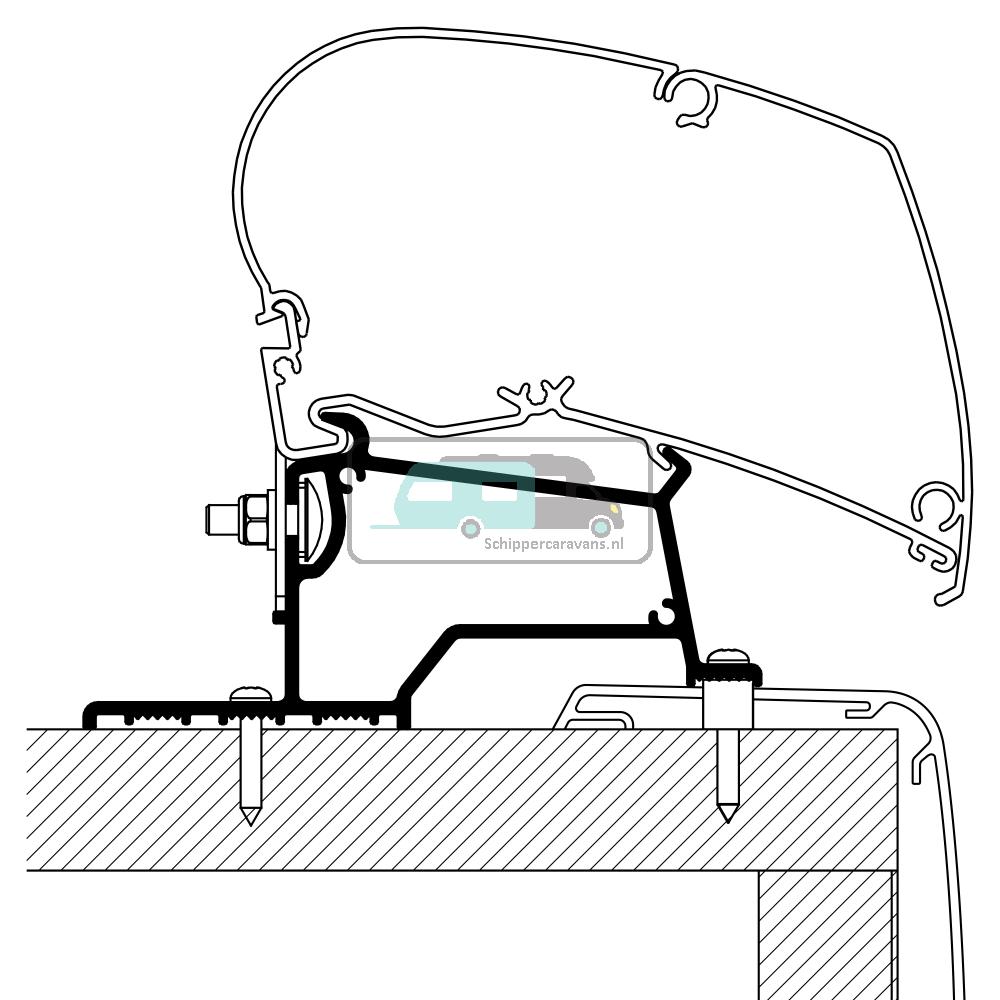 Thule Adapter Rapido Compact Intergraal 5mtr