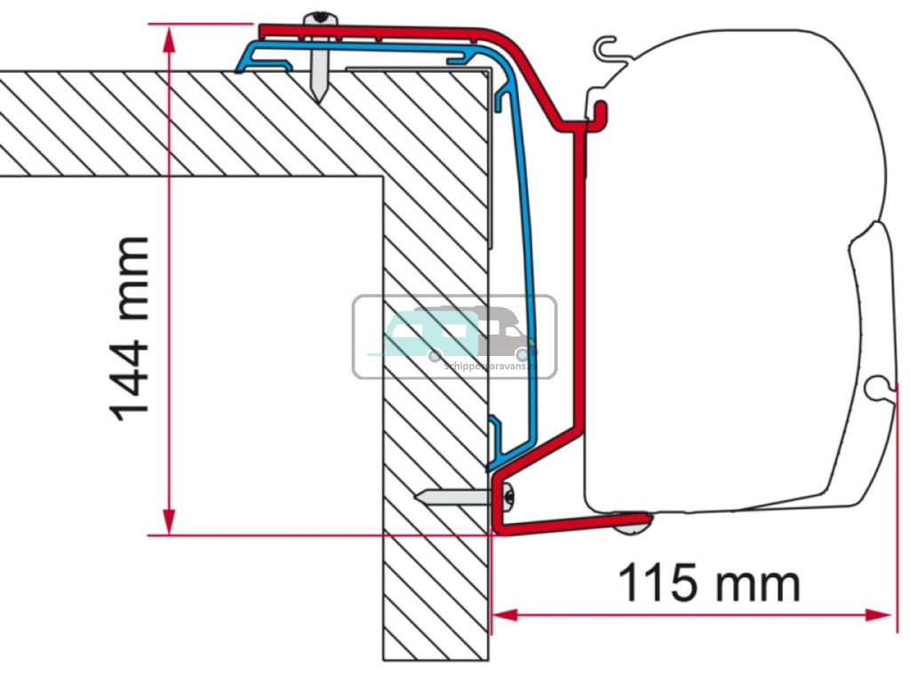 Fiamma Rapido Serie S6 686F Adapter 450 >2024 F45