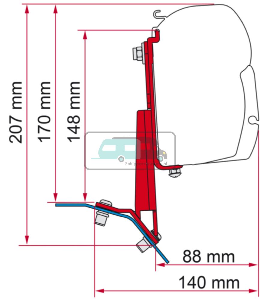 Fiamma Kit Ford Custom Deep Black F45-F43