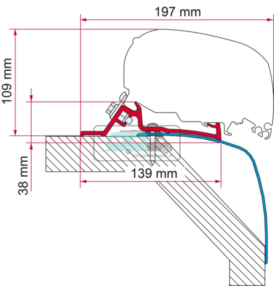 Fiamma Adapter Laika Rexosline/ Kreos >09 500