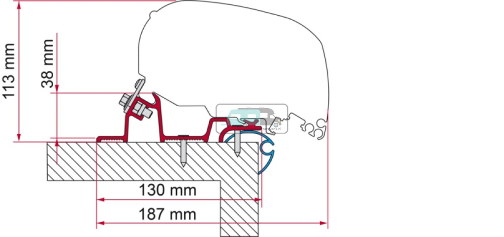Fiamma Caravan Standard Adapter 370 F65/F80