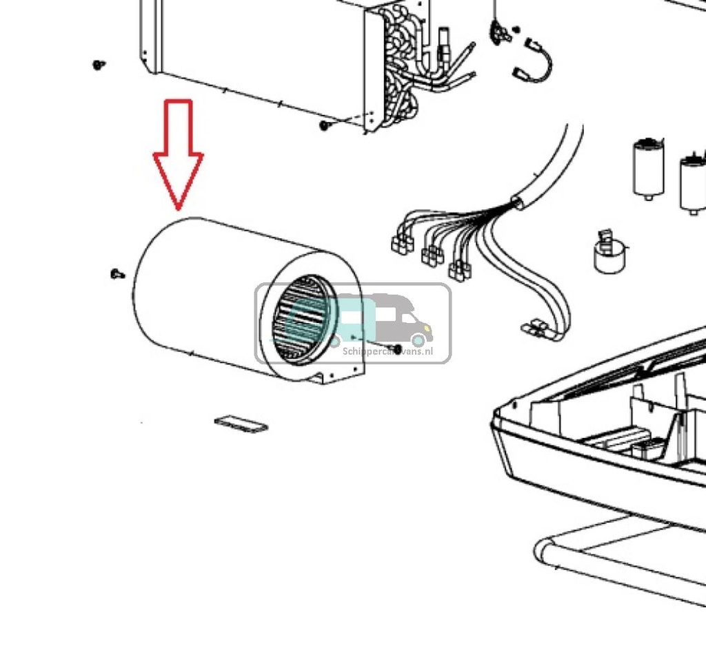 Dometic B1900 ventilatorwiel