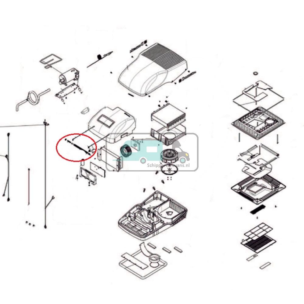 Dometic Verwarmingselement 230V/800W