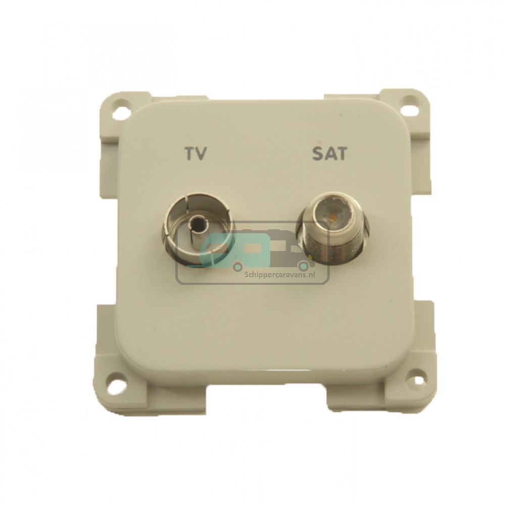 Presto Contactdoos TV + SAT Inbouw S-10.000 Grijs