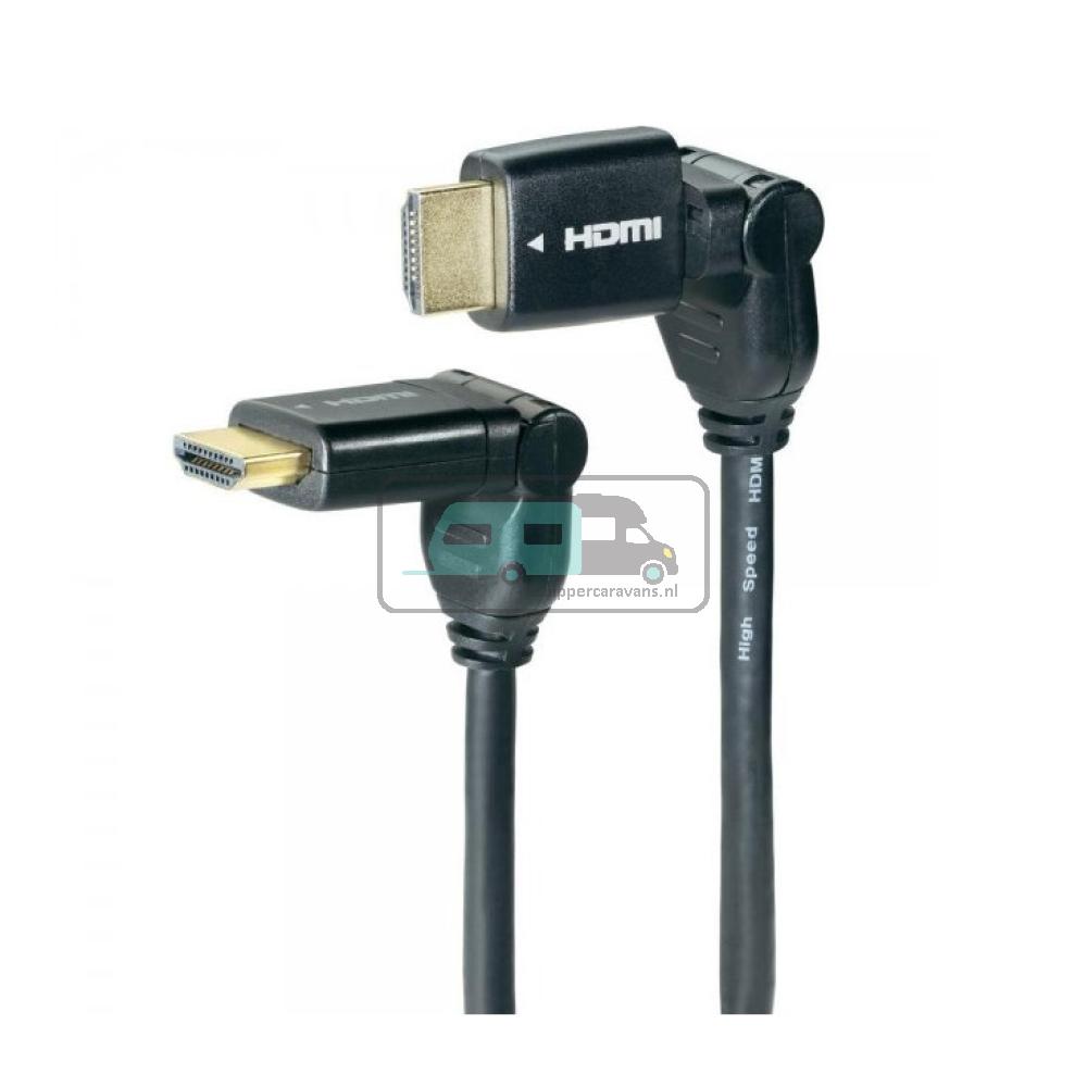 HDMI kabel haakse aansluiting 1 meter