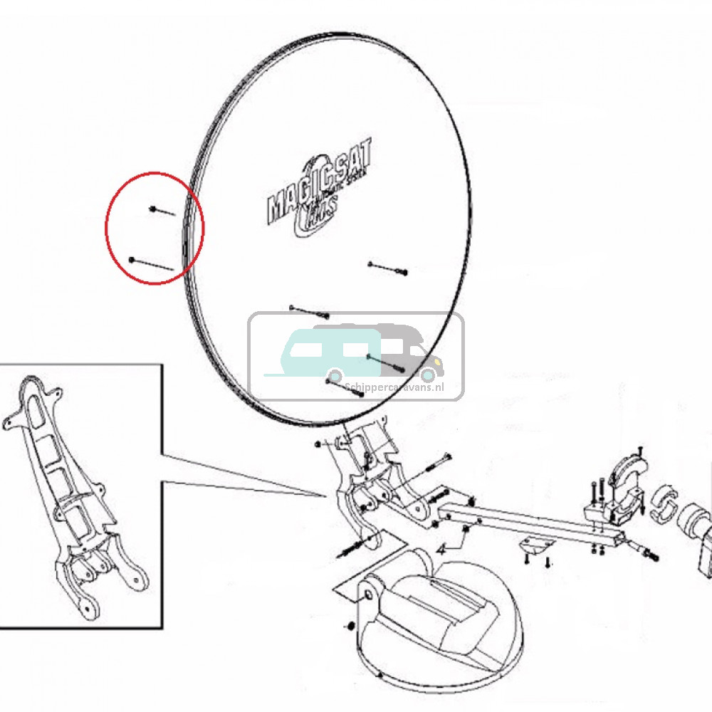 Teleco Zelfborgende moer M6 UNI 7474 nr. 3684