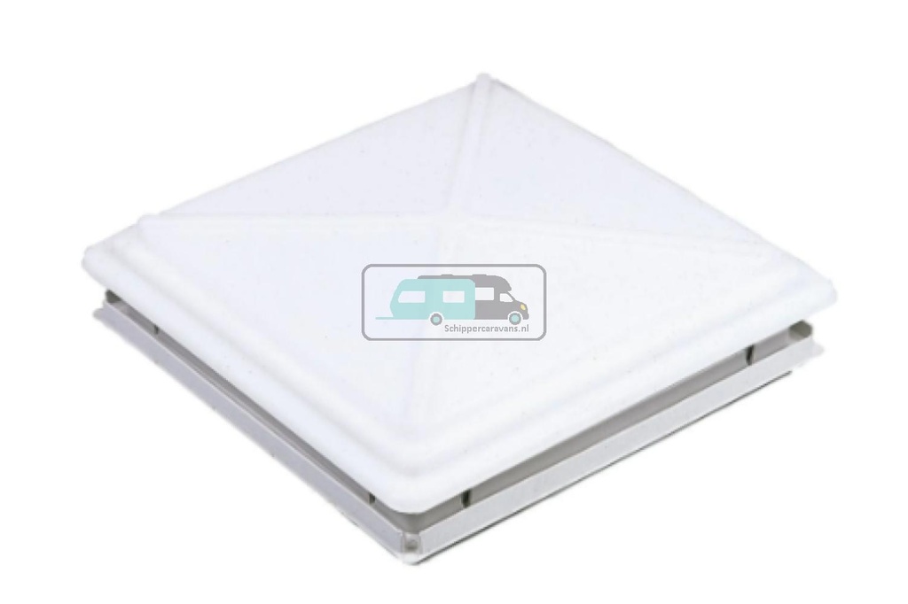 MPK Dakluik 40x40cm Melkglas Grote Kap+Combirollo Grijs