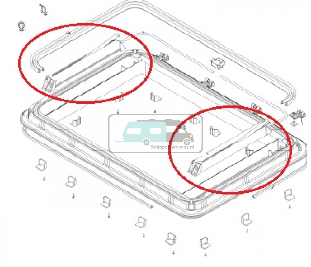 Dometic Heki 3/ 4 Aandrijfas