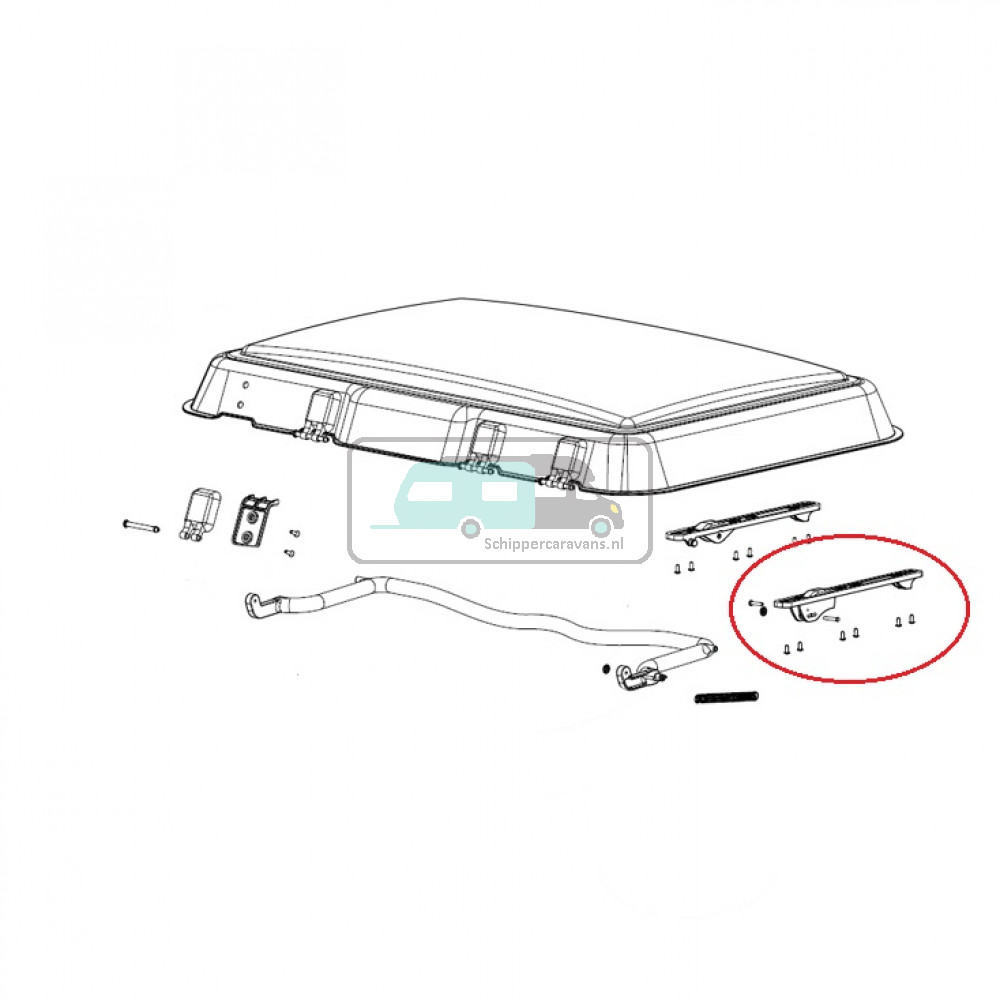 Dometic Midi Heki Montageframe