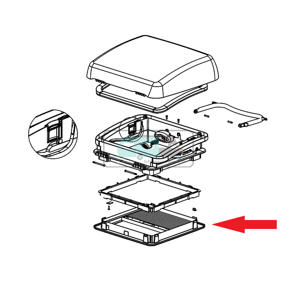 Dometic Micro Heki Binnenkader 23-42mm Compleet