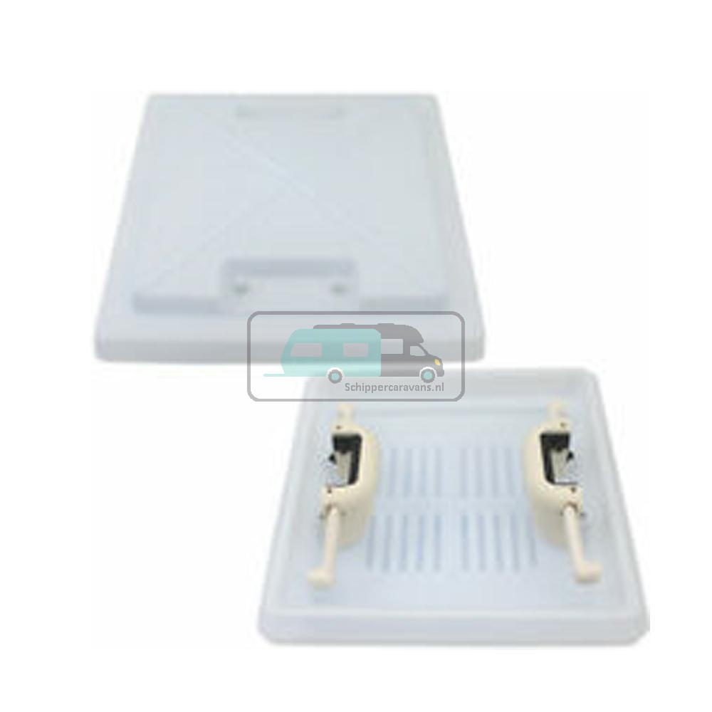 MPK VisionVent S Eco Dakluikkap Transparant 28x28cm met Uitzetters