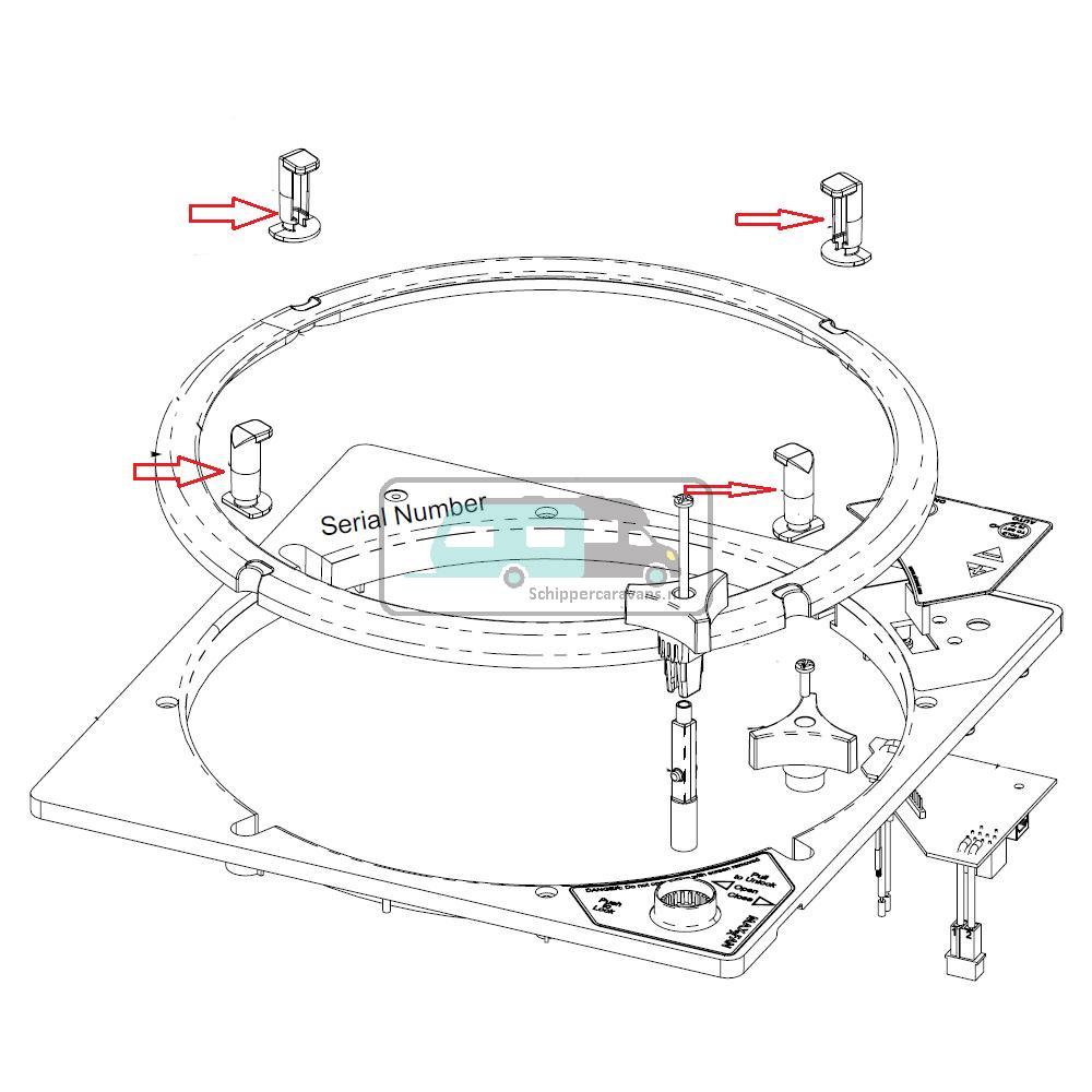MaxxFan Bevestigingsklemmen Ring