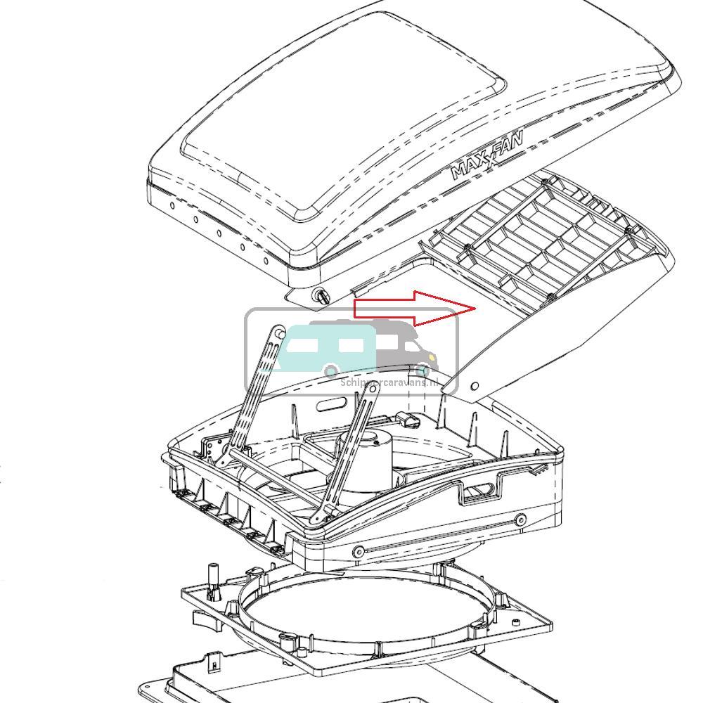 MaxxFan Ventilatie Rooster Frame